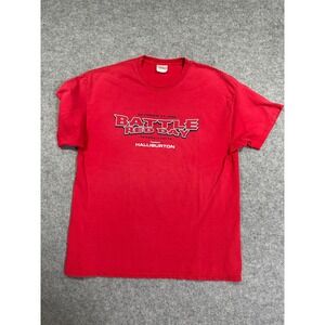 Hanes Battle Red Day Houston Texans T-Shirt XL Red Graphic Cotton